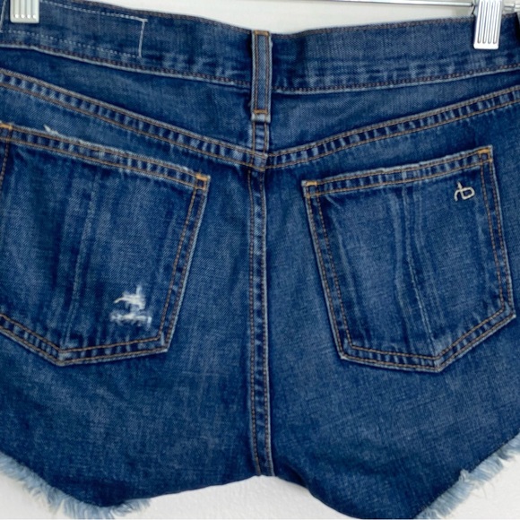 Rag & Bone Johny Jean Shorts Womens 24  Distressed Cut Off - Picture 3 of 7